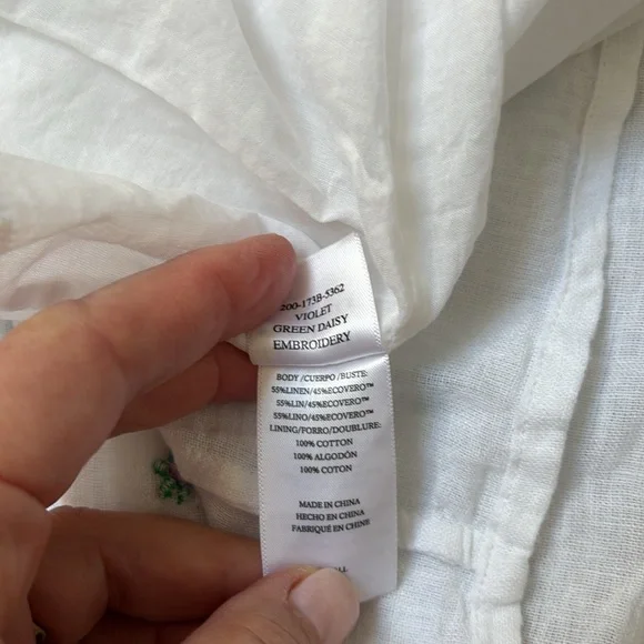 Rails Violet Dress - Green Daisy Embroidery - Picture 8 of 8